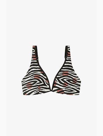 Top bikini reversibile senza ferretto