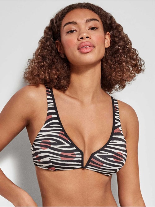 Top bikini reversibile senza ferretto - Kiabi
