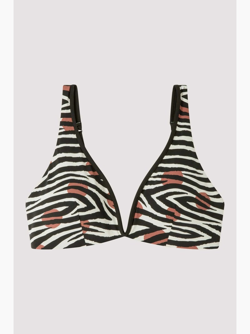 Top bikini reversibile senza ferretto Multicolore - Kiabi