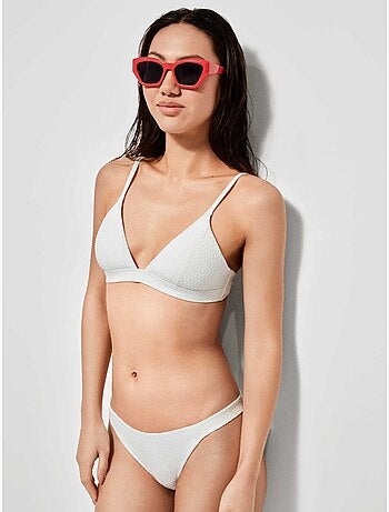 Top bikini senza ferretto e imbottitura rimovibile