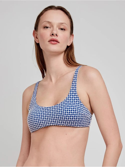 Top bikini senza ferretto tessuto strutturato - Kiabi
