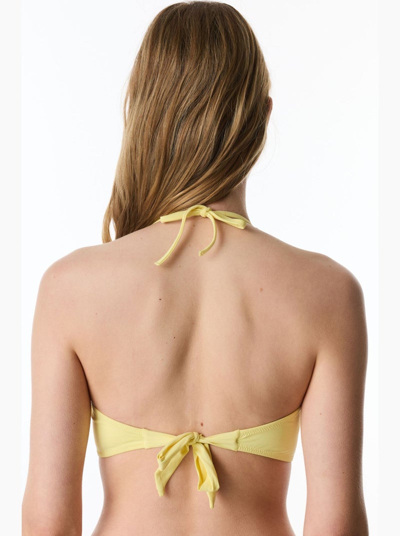 Top bikini senza spalline penti Giallo limone - Kiabi