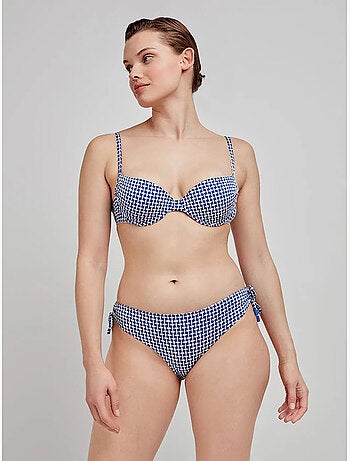 Top bikini tessuto strutturato