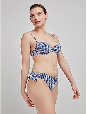 Top bikini tessuto strutturato
