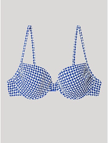 Top bikini tessuto strutturato
