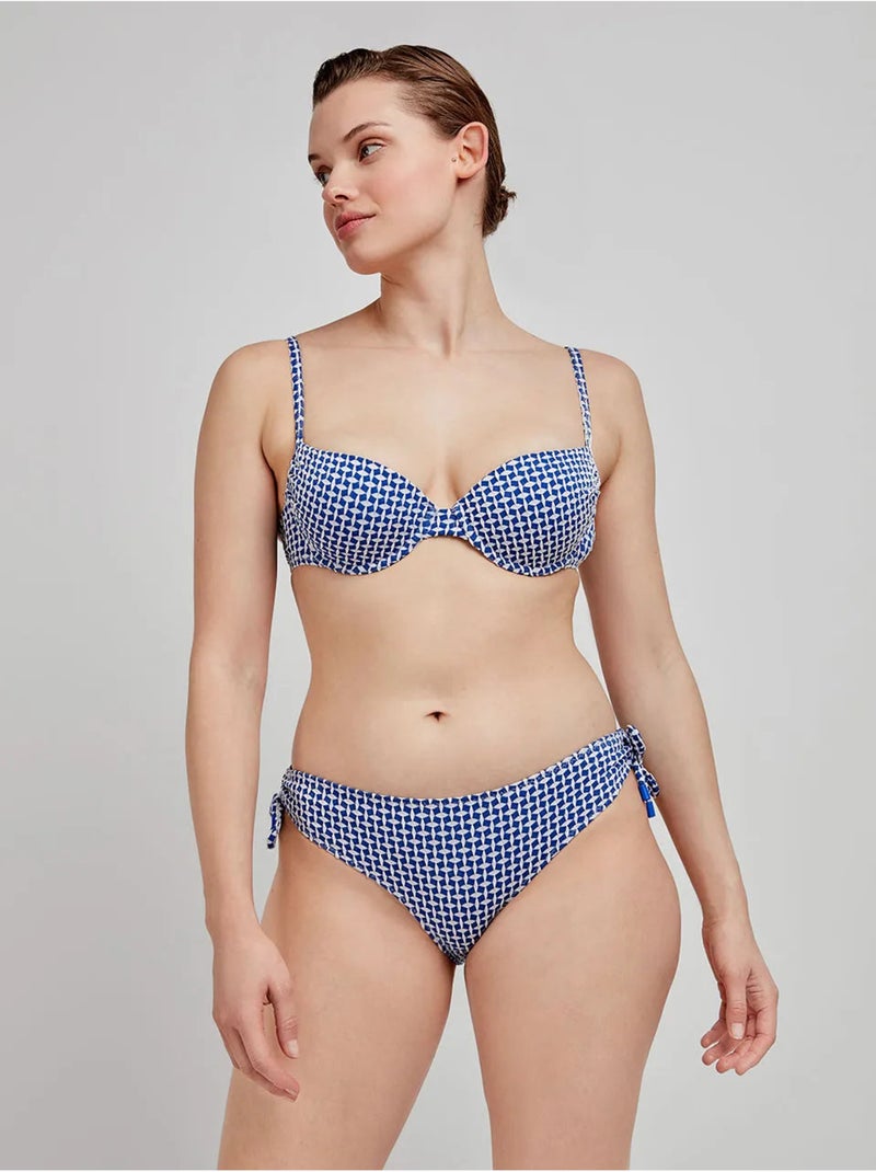 Top bikini tessuto strutturato Multicolore - Kiabi