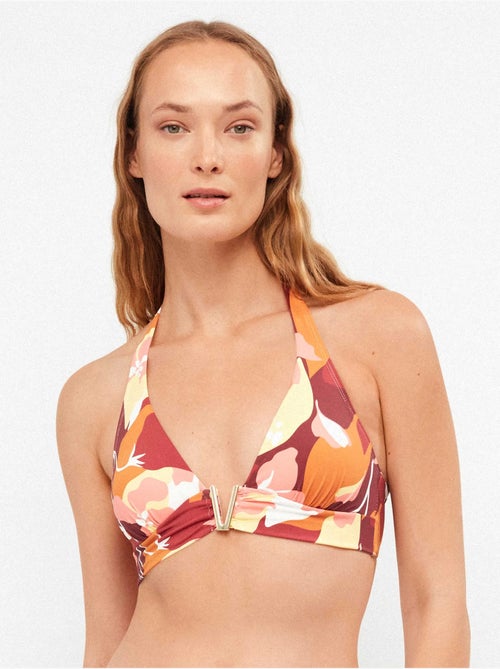 Top bikini triangolare con stampa geometrica - Kiabi Top bikini triangolare con stampa geometrica - Kiabi