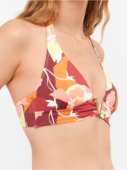 Top bikini triangolare con stampa geometrica - Kiabi Top bikini triangolare con stampa geometrica - Kiabi