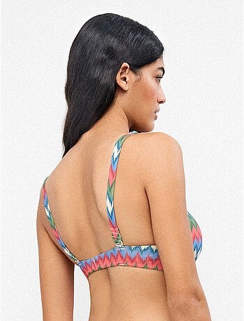 Top bikini triangolare senza ferretto