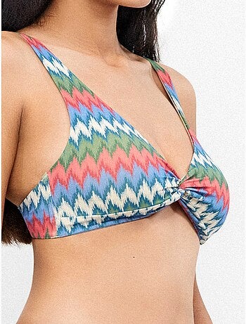 Top bikini triangolare senza ferretto