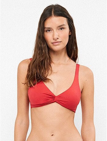 Top bikini triangolare senza ferretto