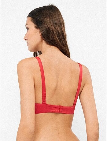 Top bikini triangolare senza ferretto