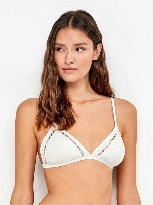 Top bikini triangolare traforato - Kiabi Top bikini triangolare traforato - Kiabi