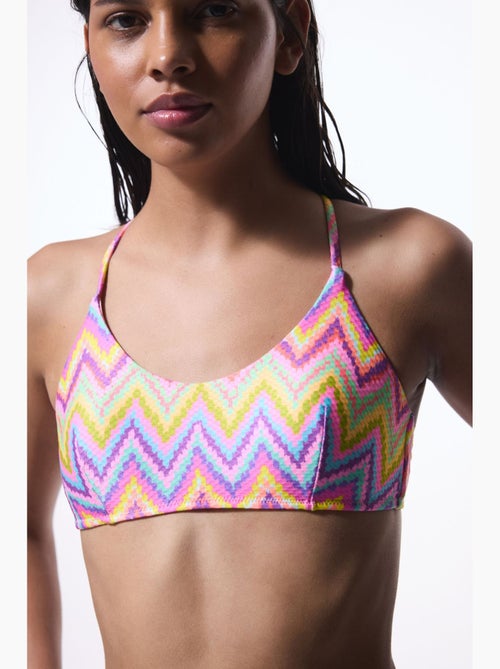 Top bikini zigzag donna penti - Kiabi Top bikini zigzag donna penti - Kiabi