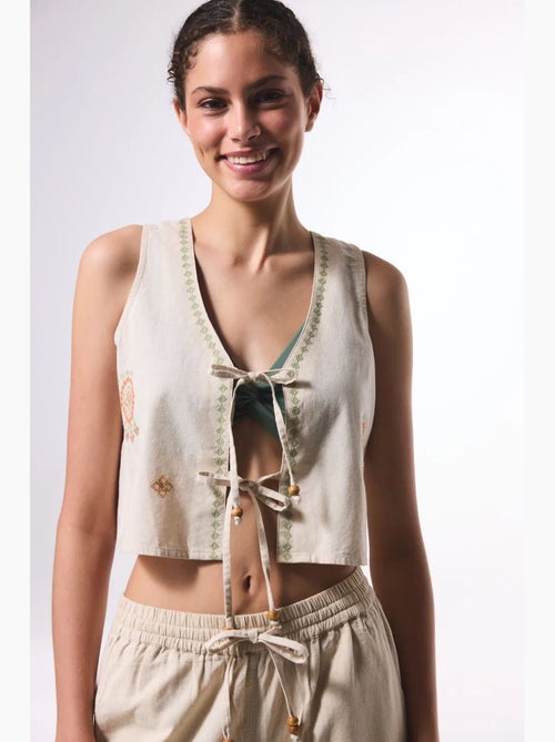 Top boho in lino penti - Kiabi Top boho in lino penti - Kiabi