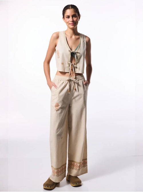 Top boho in lino penti - Kiabi Top boho in lino penti - Kiabi