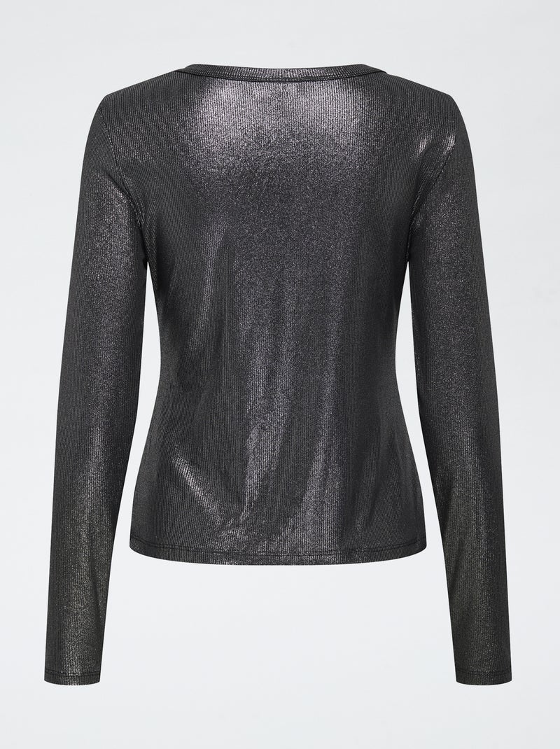 Top brillante glitter 'JDY' Nero - Kiabi