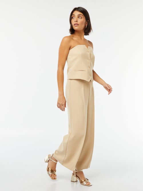 Top bustier con bottoni - Kiabi