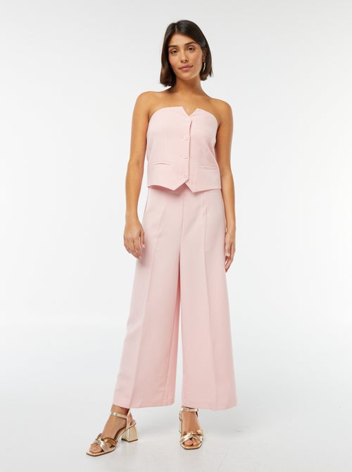 Top bustier con bottoni - Kiabi