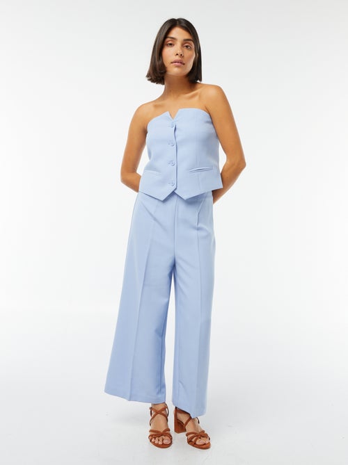 Top bustier con bottoni - Kiabi