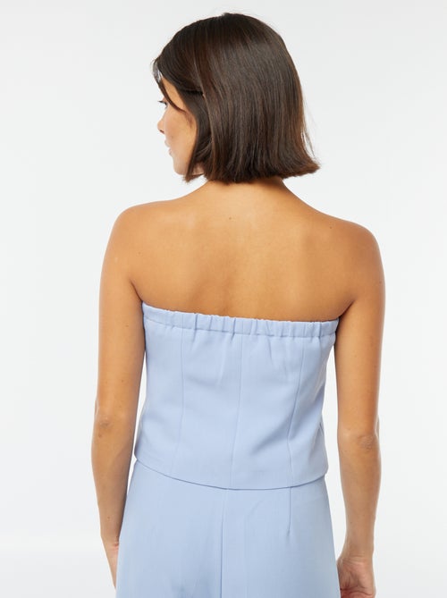 Top bustier con bottoni - Kiabi