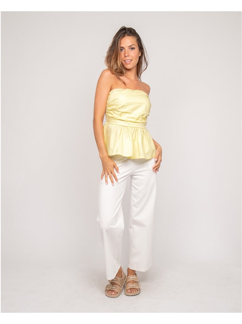 Top bustier FELICIE Giallo - Kiabi