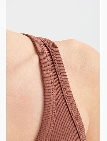 Top canotta basic a tinta unita con scollo tondo hiccup