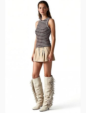 Top canotta da donna in cotone ed elastan busem
