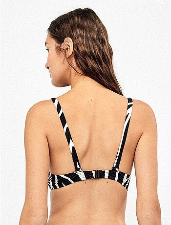 Top capacità senza foam animal print