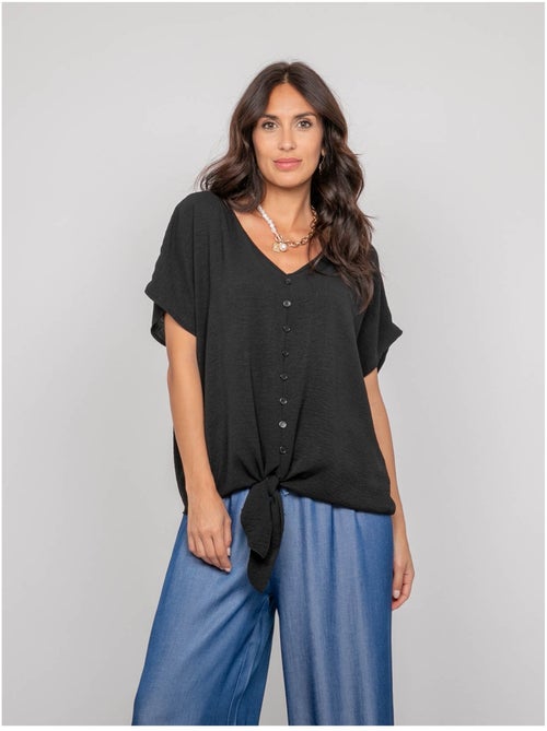 Top con bottoni e nodo FEYA - Kiabi Top con bottoni e nodo FEYA - Kiabi