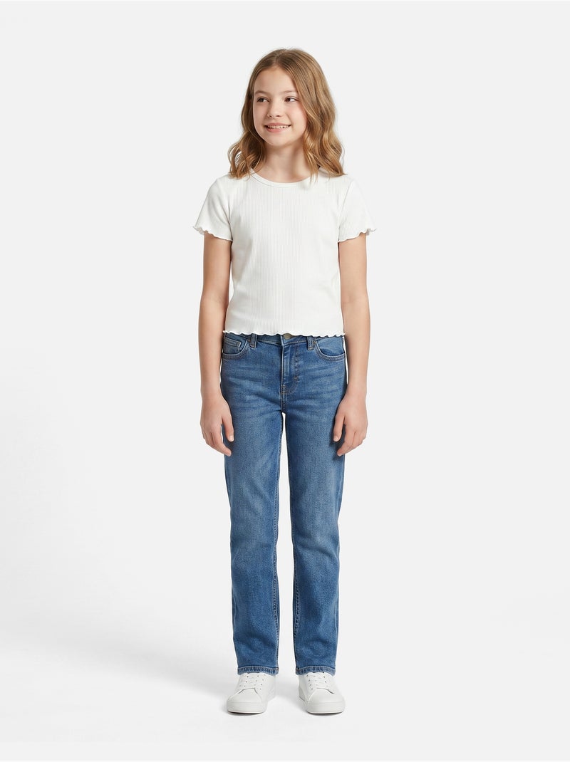 Top con collo rotondo - Kids Star Bianco - Kiabi