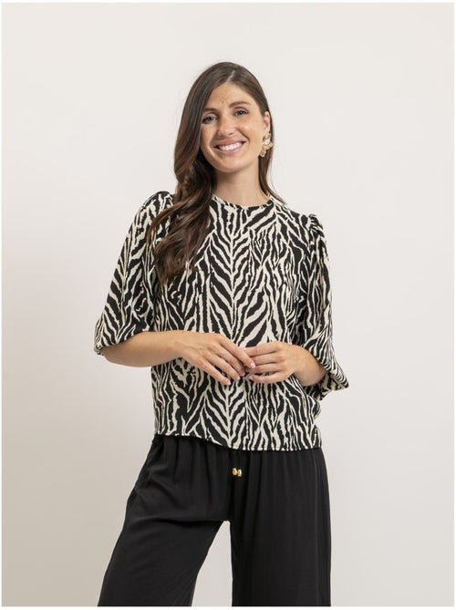Top con motivi zebrati FITINA - Kiabi Top con motivi zebrati FITINA - Kiabi