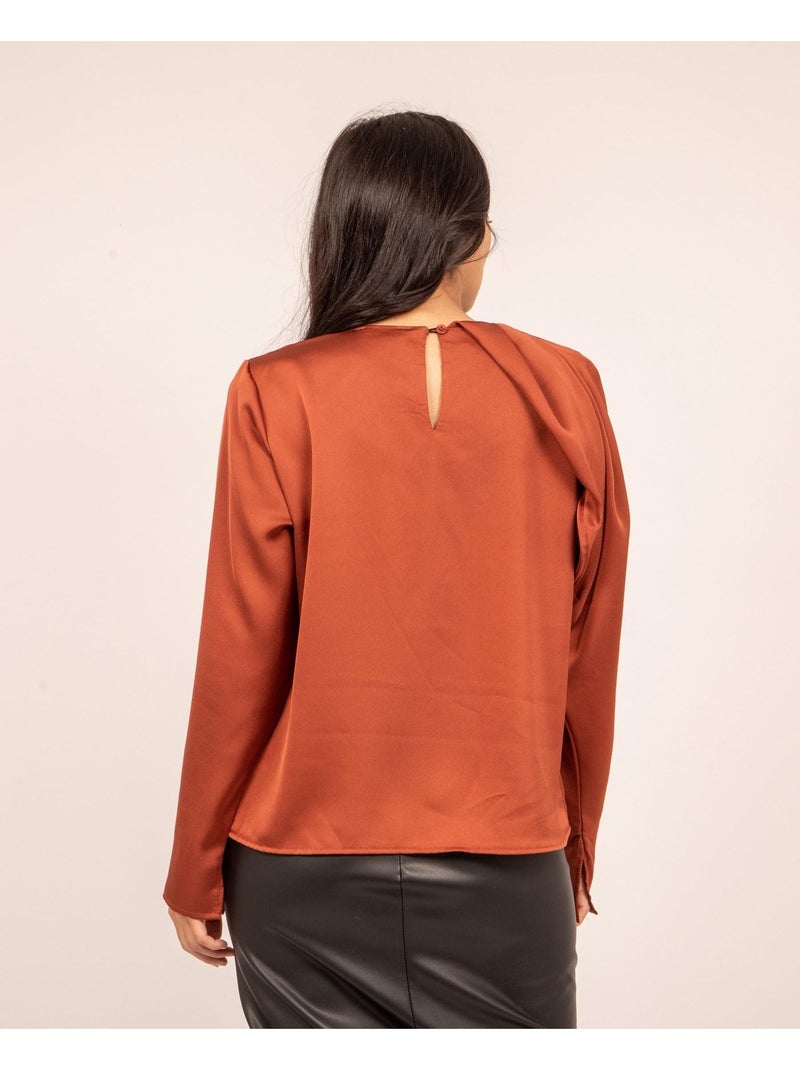 Top con spalline FELINDA Rosso mattone - Kiabi