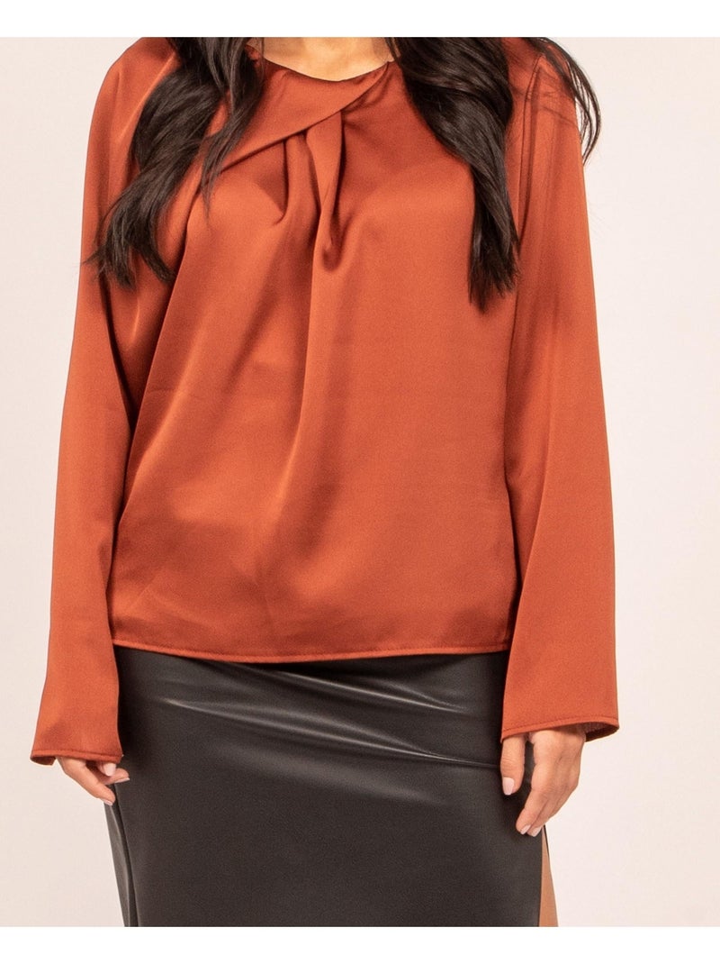 Top con spalline FELINDA Rosso mattone - Kiabi
