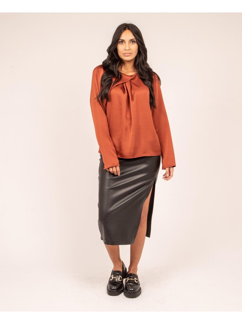 Top con spalline FELINDA Rosso mattone - Kiabi