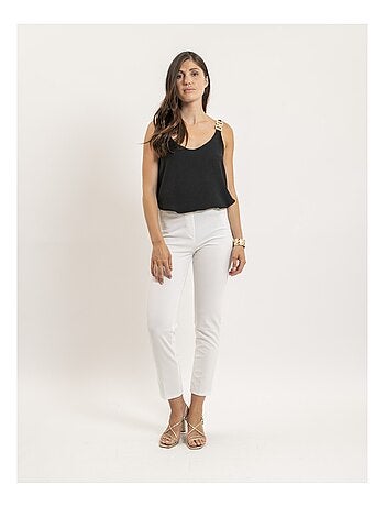 Top con spalline gioiello FELINA