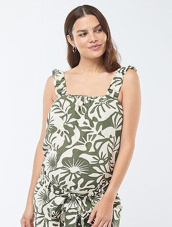 Top con stampa foglie 'Only maternity'