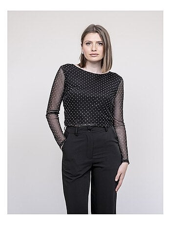 Top con strass FAVERELLE