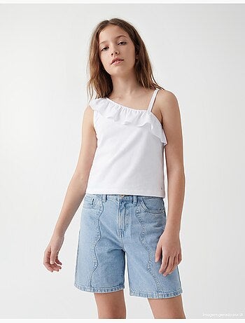Top con volant, MO Fashion