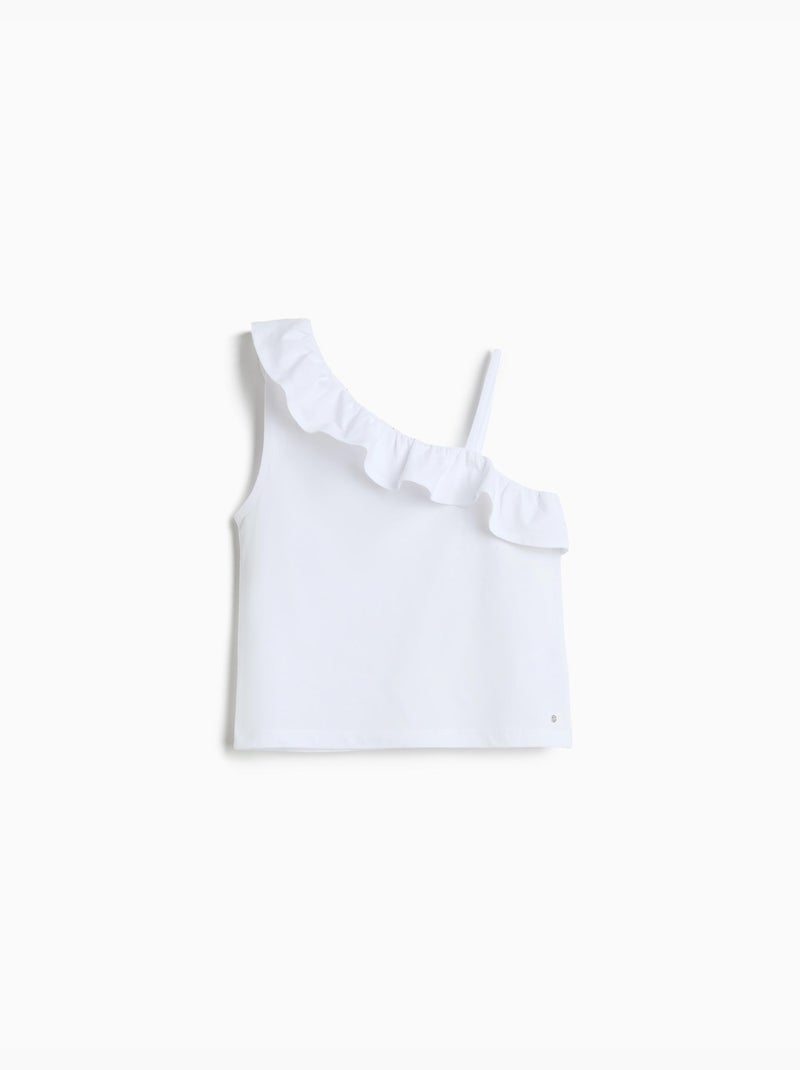 Top con volant, MO Fashion Bianco - Kiabi