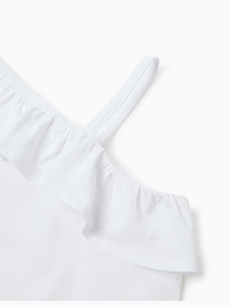 Top con volant, MO Fashion Bianco - Kiabi