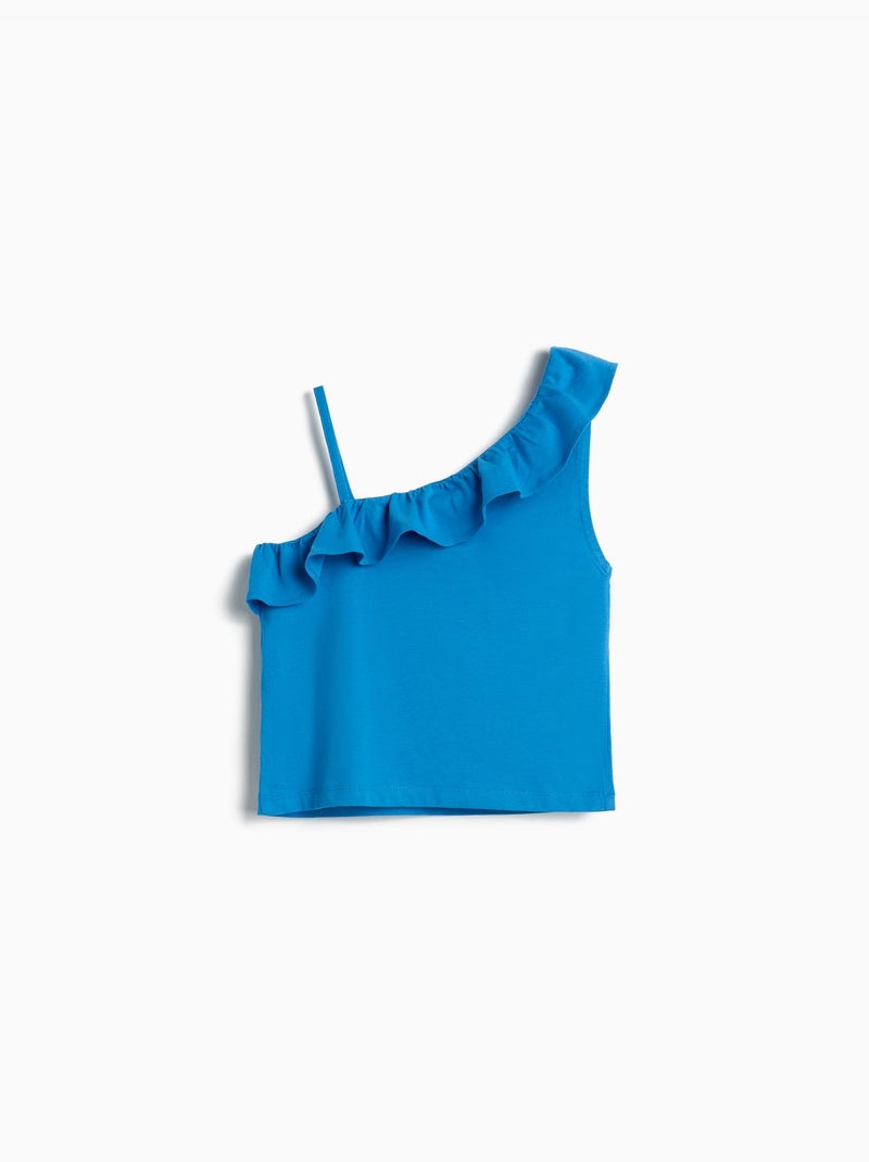 Top con volant, MO Fashion Blu - Kiabi