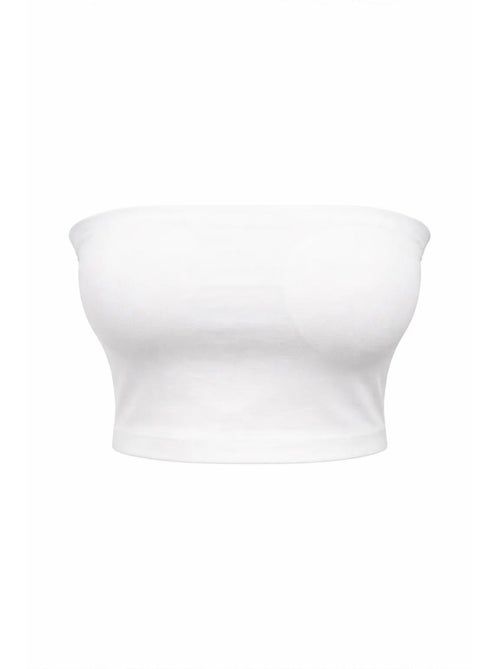 Top corto a fascia senza spalline mixray - Kiabi Top corto a fascia senza spalline mixray - Kiabi