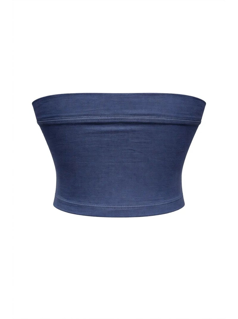 Top corto a fascia senza spalline mixray Blu marino - Kiabi
