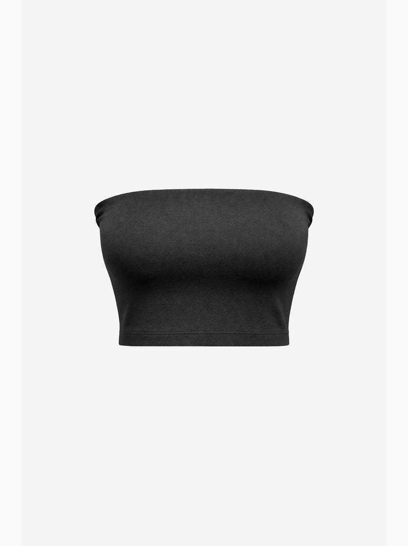 Top corto a fascia senza spalline mixray Nero - Kiabi