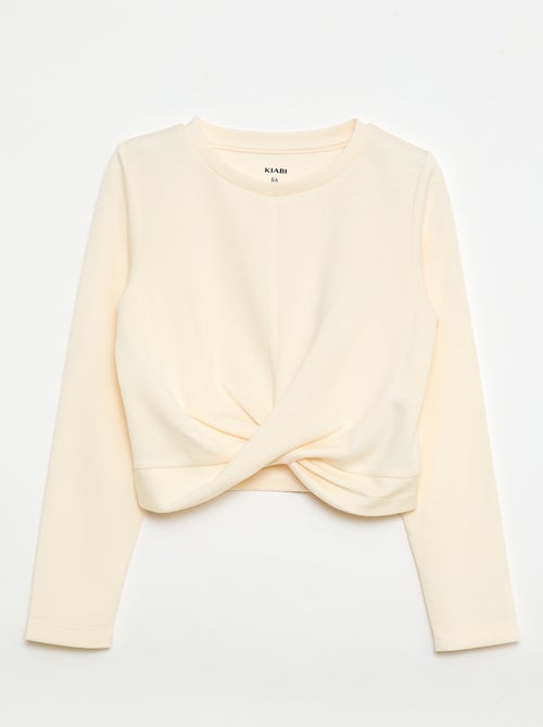 Top corto a maniche lunghe - Kiabi