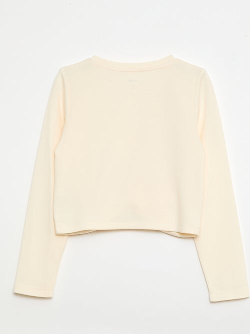 Top corto a maniche lunghe - Kiabi