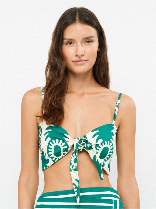 Top corto con stampa di ananas - Kiabi
