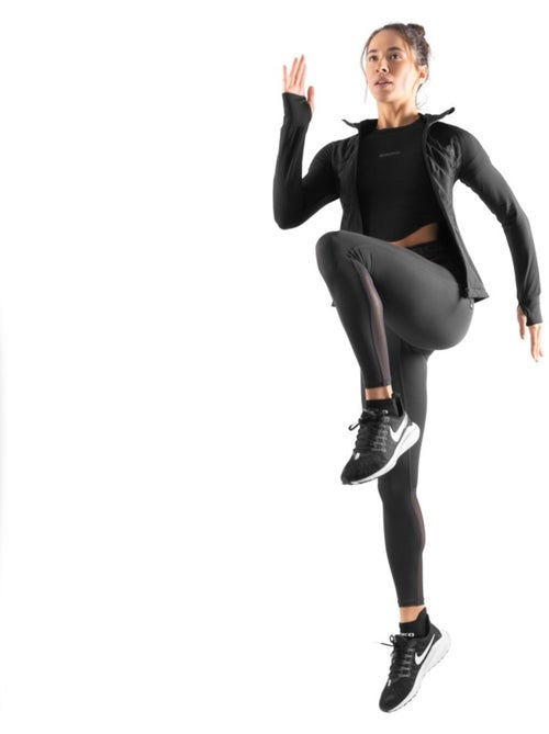 Top corto da allenamento a maniche corte da donna fitness donna sculpt - Kiabi