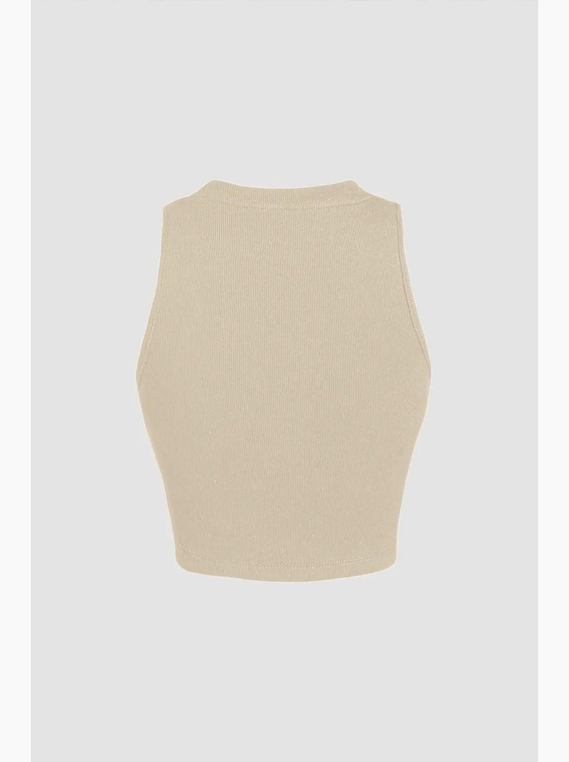 Top corto di base hiccup Beige naturale - Kiabi